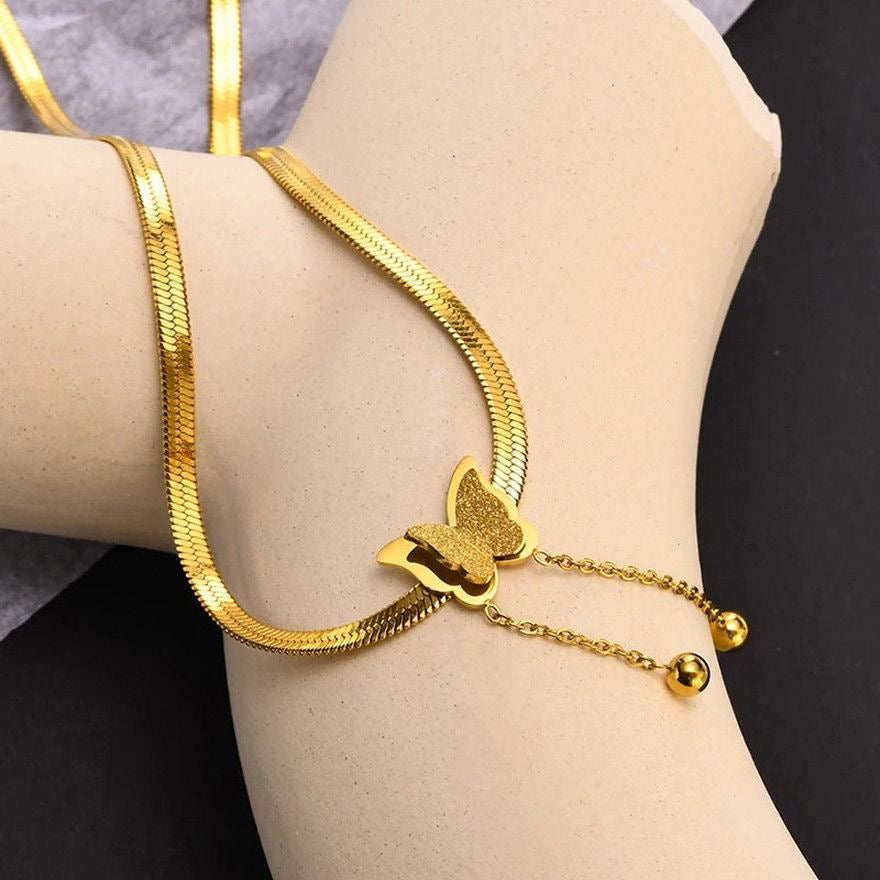 BUTTERFLY SNAKE NECKLACE