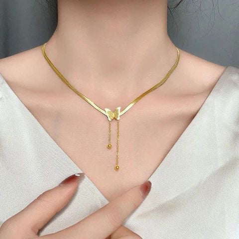 BUTTERFLY SNAKE NECKLACE