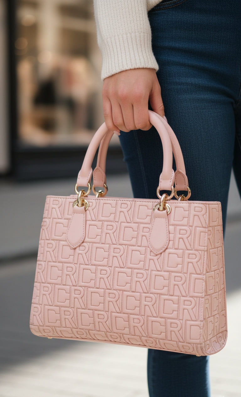 ROSE MONOGRAM SATCHEL
