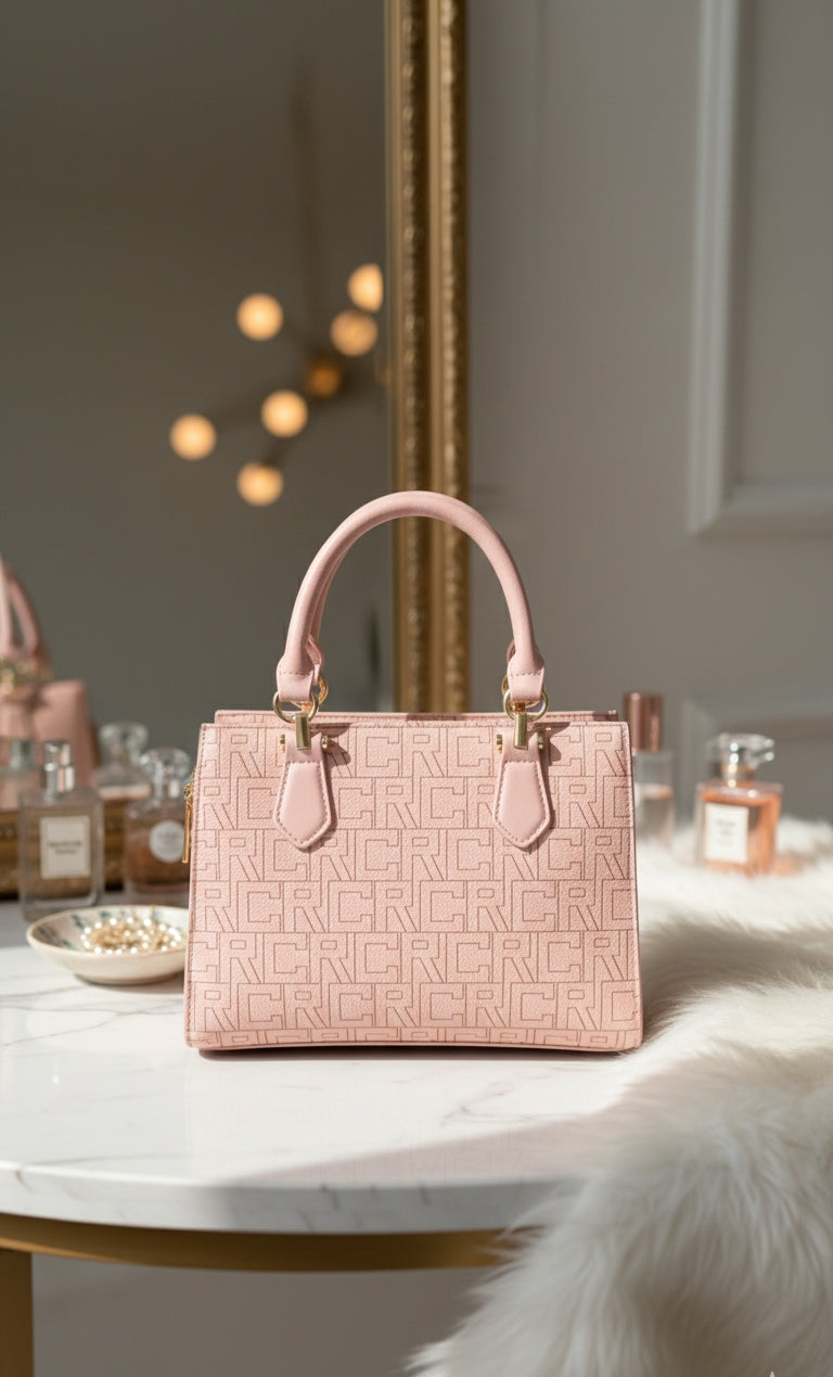 ROSE MONOGRAM SATCHEL