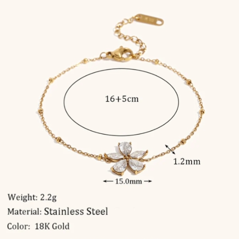 FLORAL CHAIN BRACELET