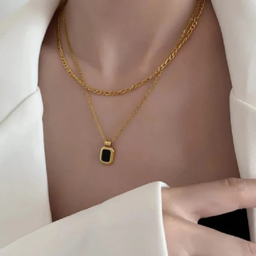 THE FIGARO STACKED PENDANT SET