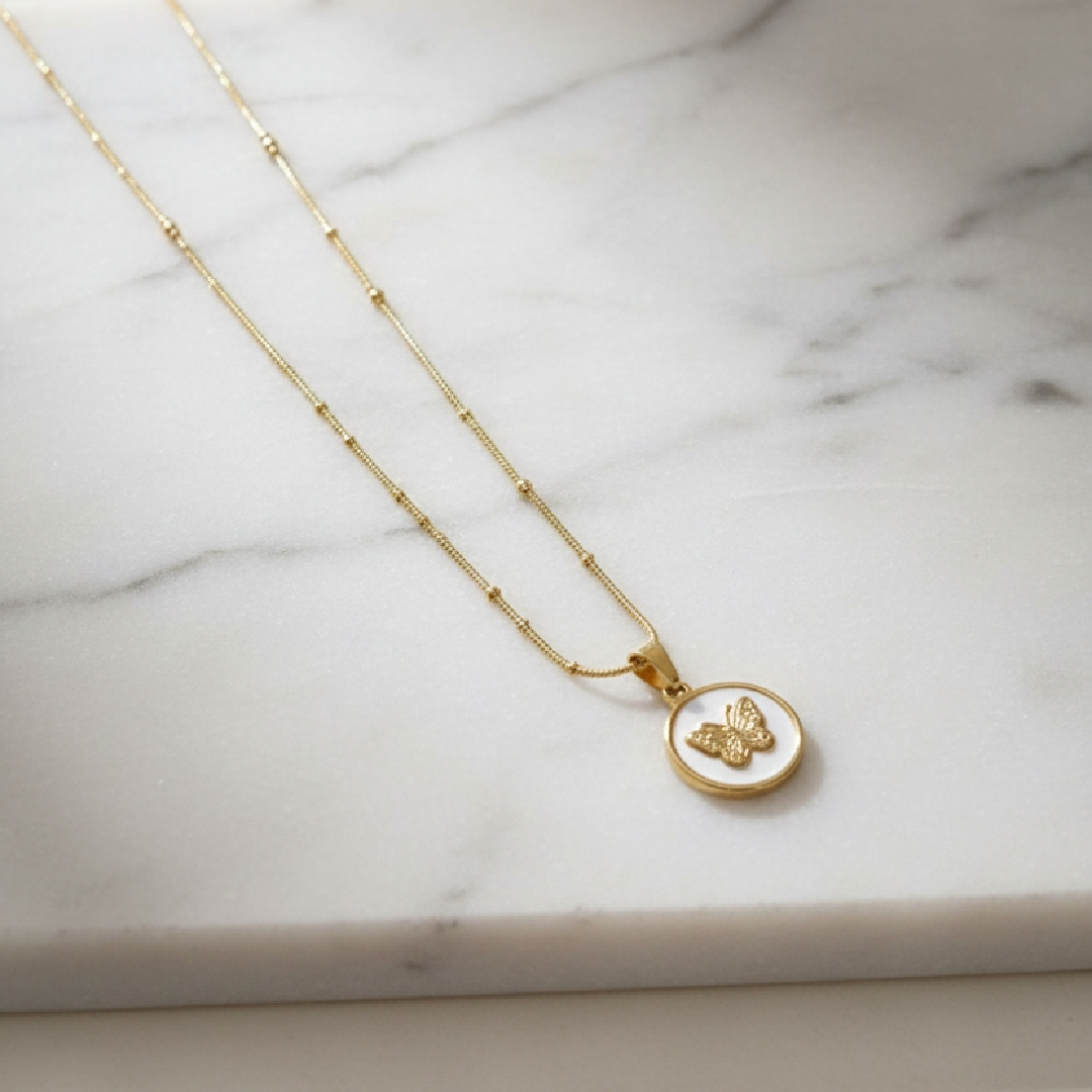 BUTTERFLY PENDANT NECKLACE