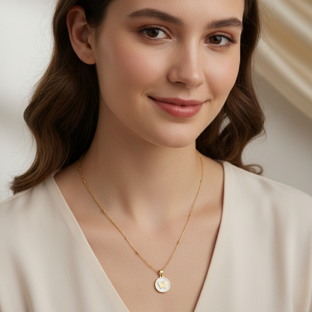 BUTTERFLY PENDANT NECKLACE