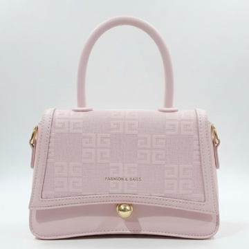 CONTRAST PATTERN FLAP BAG