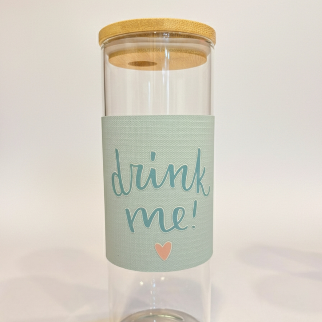 BAMBOO LID GLASS TUMBLER