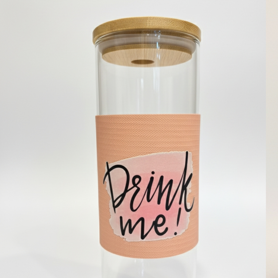 BAMBOO LID GLASS TUMBLER