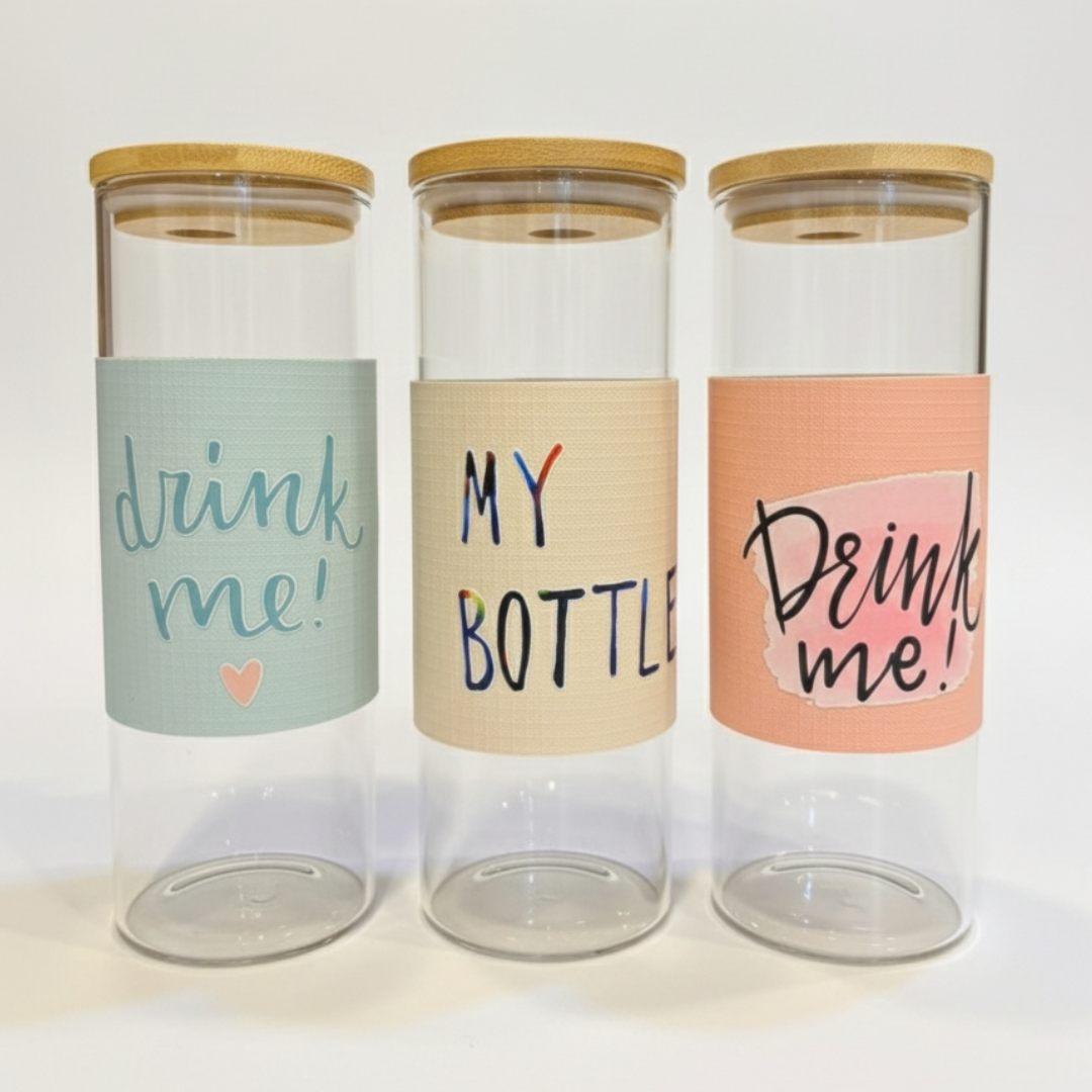 BAMBOO LID GLASS TUMBLER