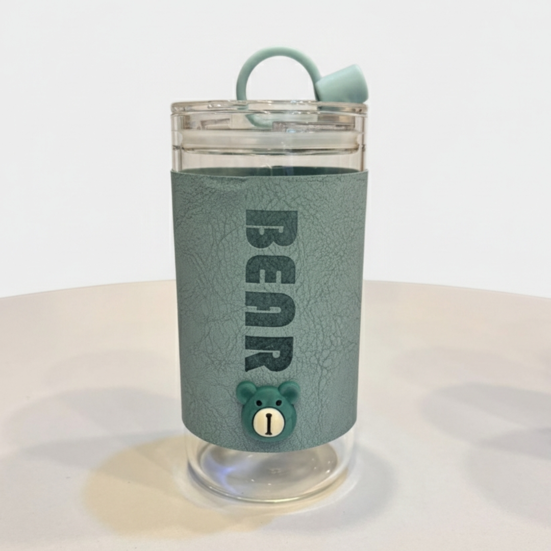 BEAR SLEEVE GLASS TUMBLER