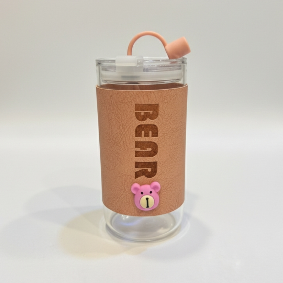 BEAR SLEEVE GLASS TUMBLER